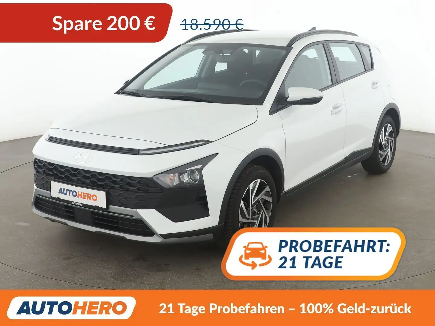 Hyundai BAYON 1.0 T-GDI Prime 2WD *NAVI*LED*ACC*CAM*PDC* Weiß - 1