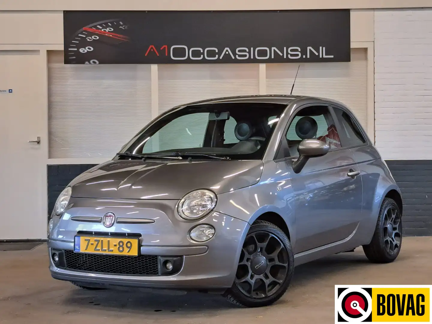 Fiat 500 0.9 TwinAir Lounge Gris - 1