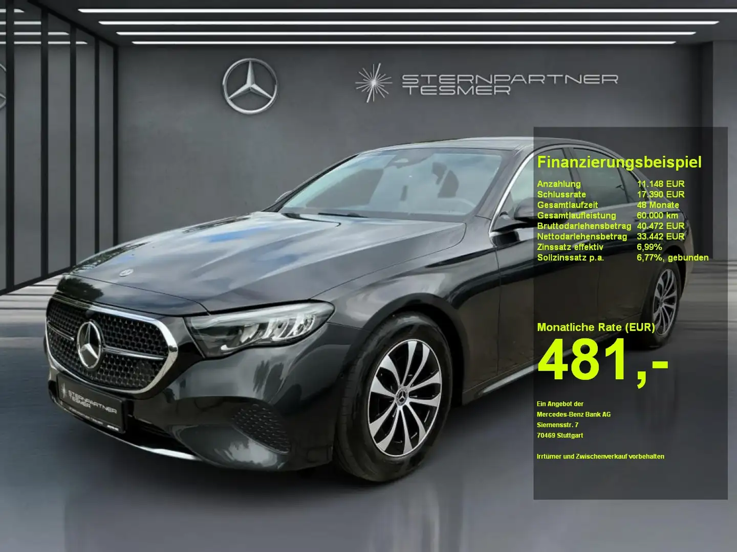Mercedes-Benz E 200 Avantgarde MBUX Kamera NAVI Ambiente Plus Grijs - 1