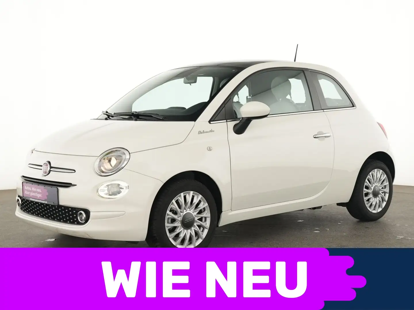 Fiat 500 Dolcevita Panoramadach|CarPlay|Tempomat|PDC Wit - 1
