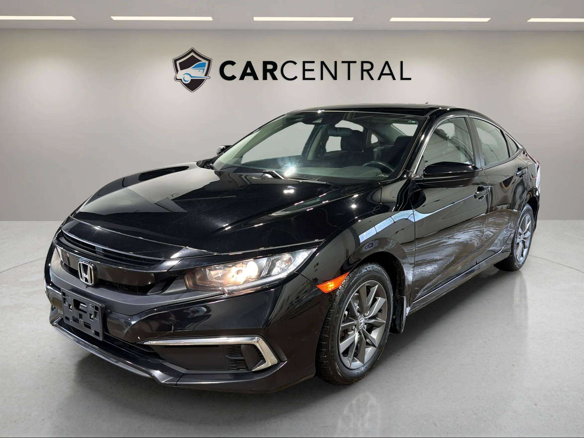 Black 2021 Honda Civic Sedan Front-Wheel Drive Automatic