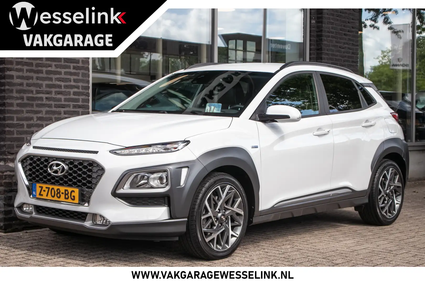 Hyundai KONA 1.6 GDI HEV Fashion Design - Navigatie | Premium a Wit - 1