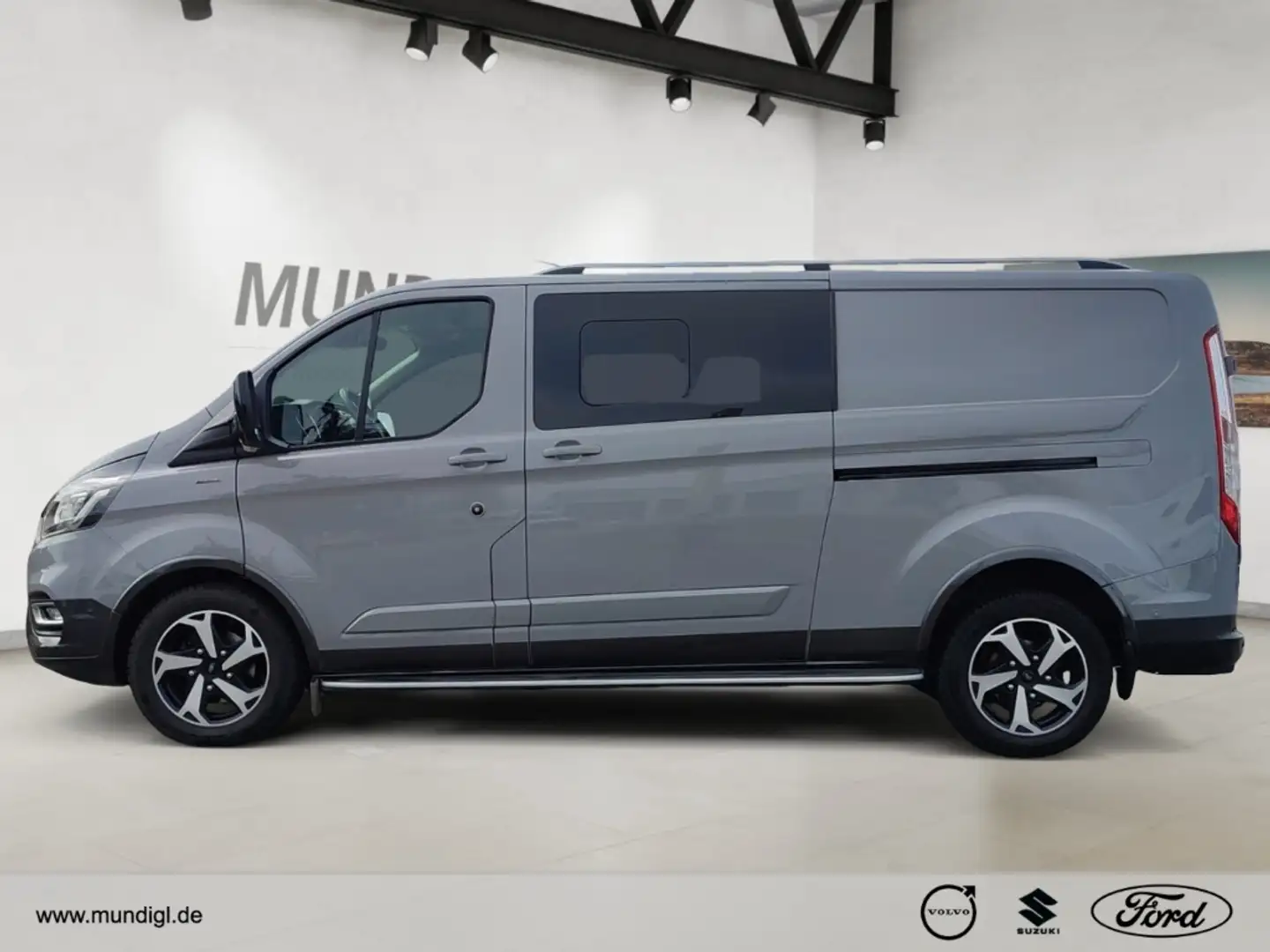 Ford Transit Custom DoKa Active AHK Navi Bi-Xenon Kurvenlicht ACC Appl Grau - 2