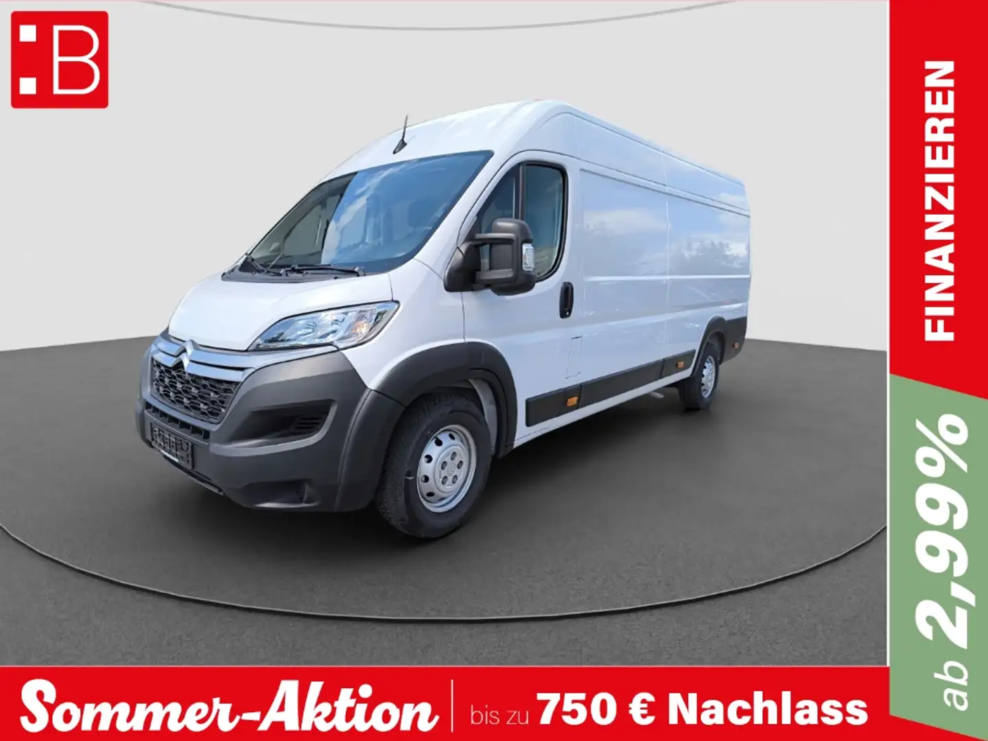 Citroen Jumper 2.2 Heavy BlueHDi 165 Club L4H2 RFK KLIMA Weiß - 1