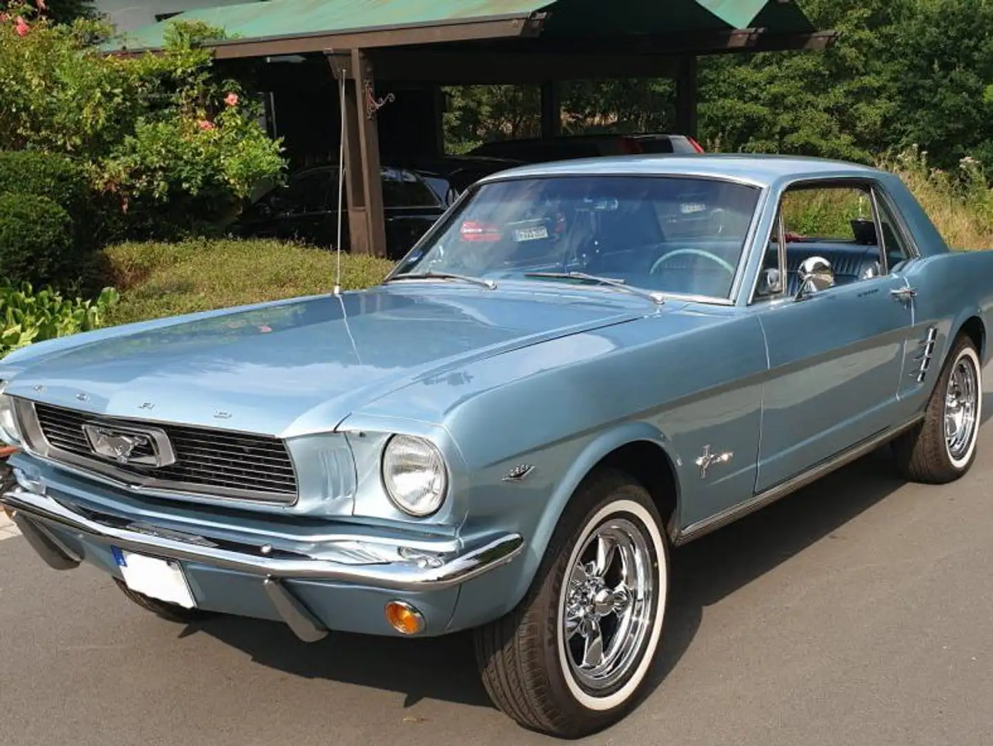 Ford Mustang 1966 V8 Silver Blue Metallic Blau - 1