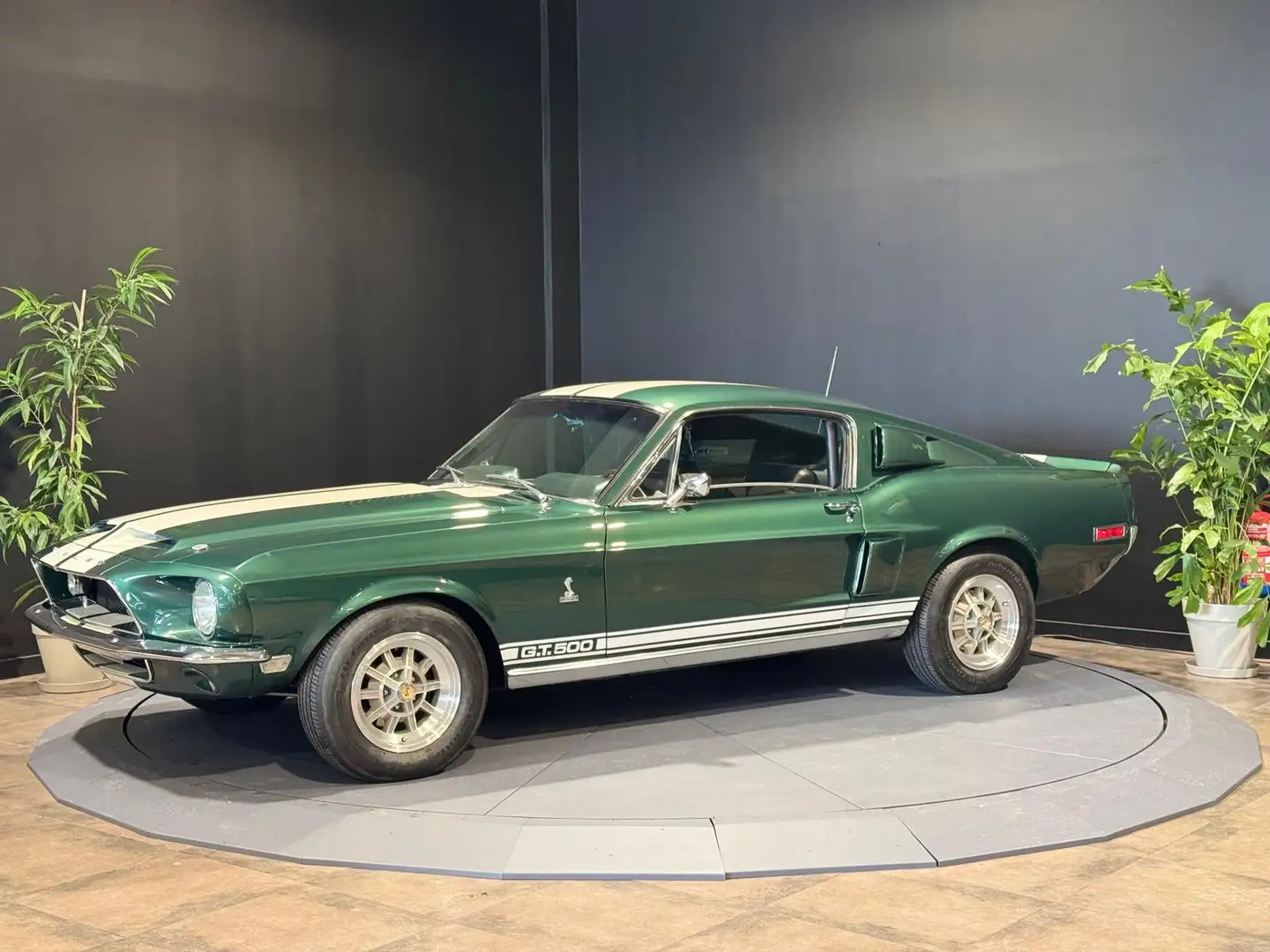 Shelby Shelby GT 500 355 DARK MOSS GREEN Intérieur Deluxe \u0026amp; Volant Moto Lita Зелений - 2