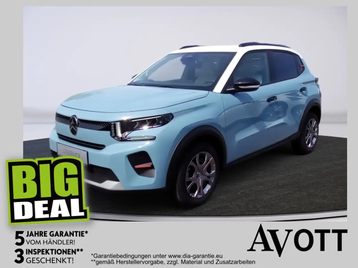 Citroen C3 PT 100 Max Tageszulassung Aktion ! Blau - 1