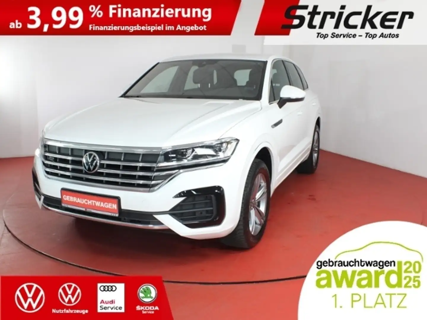 Volkswagen Touareg R-Line 3.0TDI 498,-ohne Anzahlung Navi Alb - 1