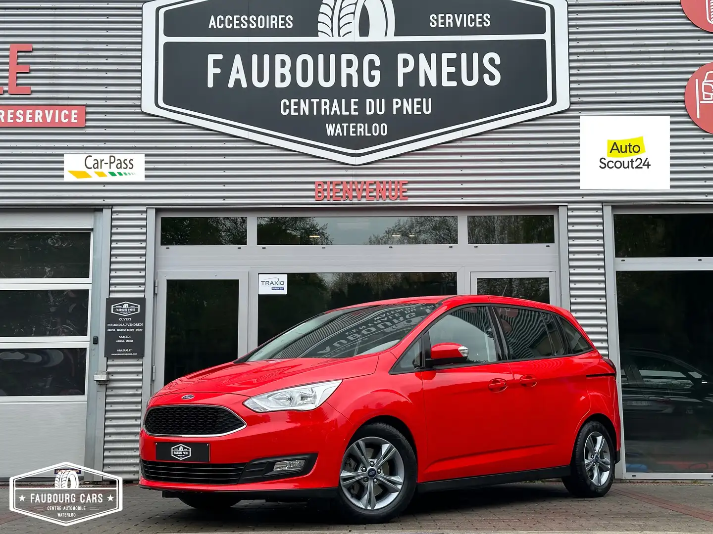 Ford C-Max *1-PROPRIETAIRE*EURO-6b*NAVIGATION*CLIMATISATION* Rouge - 1