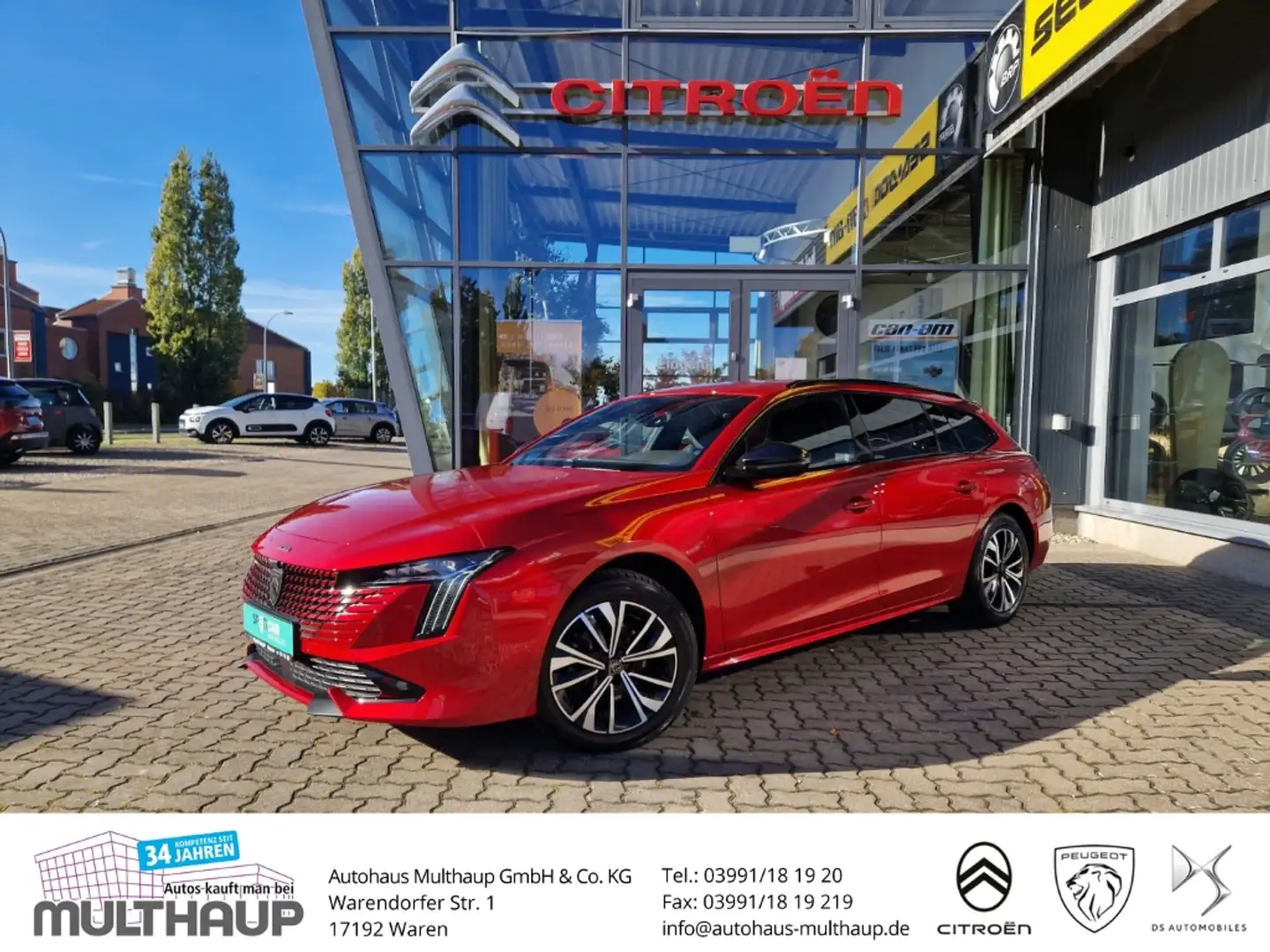 Peugeot 508 SW Allure Pack BlueHDi 130 EAT8 LED SHZ PDC Rouge - 1
