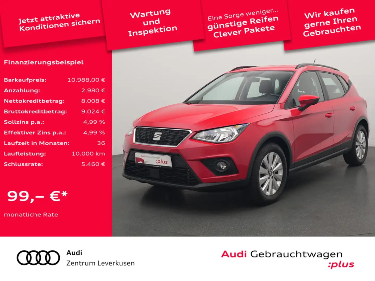 SEAT Arona Style PDC CARPLAY KLIMA SHZ Schwarz - 1