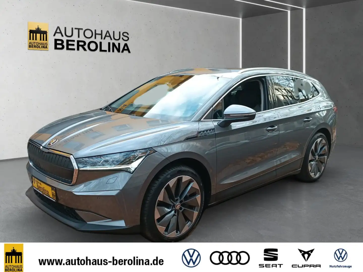 Skoda Enyaq iV 80 *MATRIX*ACC*AHK*R-CAM*NAV*SHZ* Grau - 2