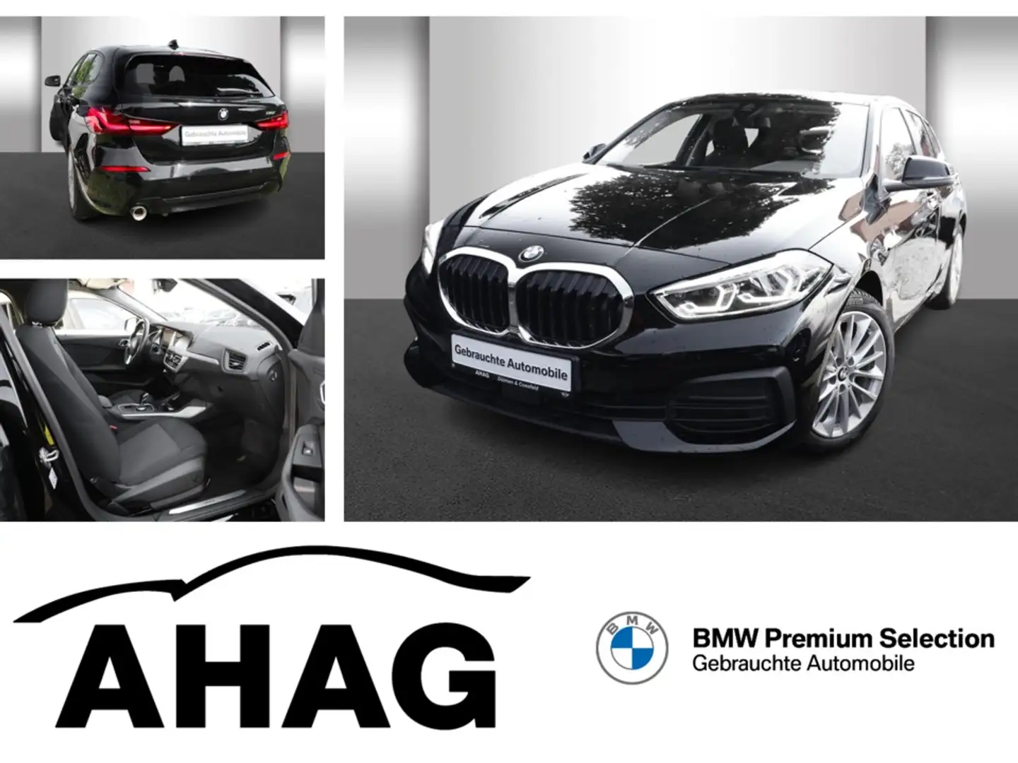 BMW 118 i Advantage DKG AHK adapt. LED Sitzhzg 17" Schwarz - 1