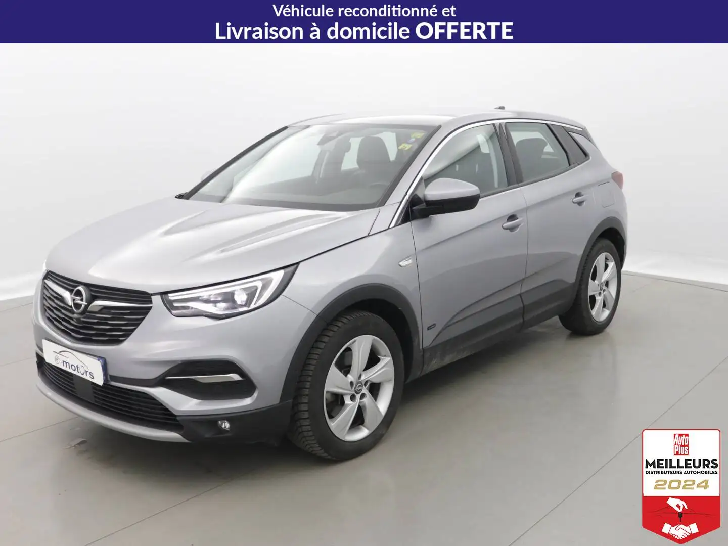 Opel Grandland X Hybrid 225 BVA8 Elite Gris - 1