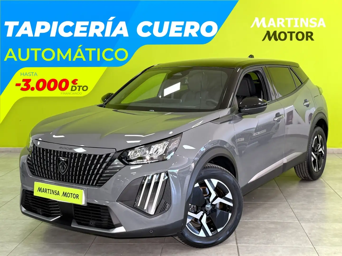 Peugeot 2008 Hybrid Allure eDCS6 145 Gris - 1