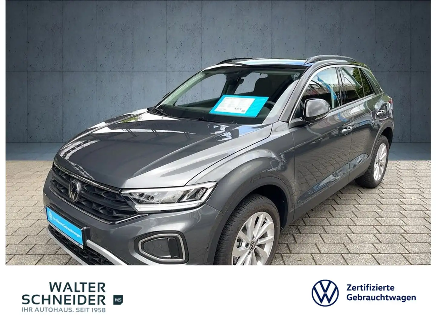 Volkswagen T-Roc 1.5 TSI DSG Life Navi LED SHZ PDC DAB+ Gris - 1