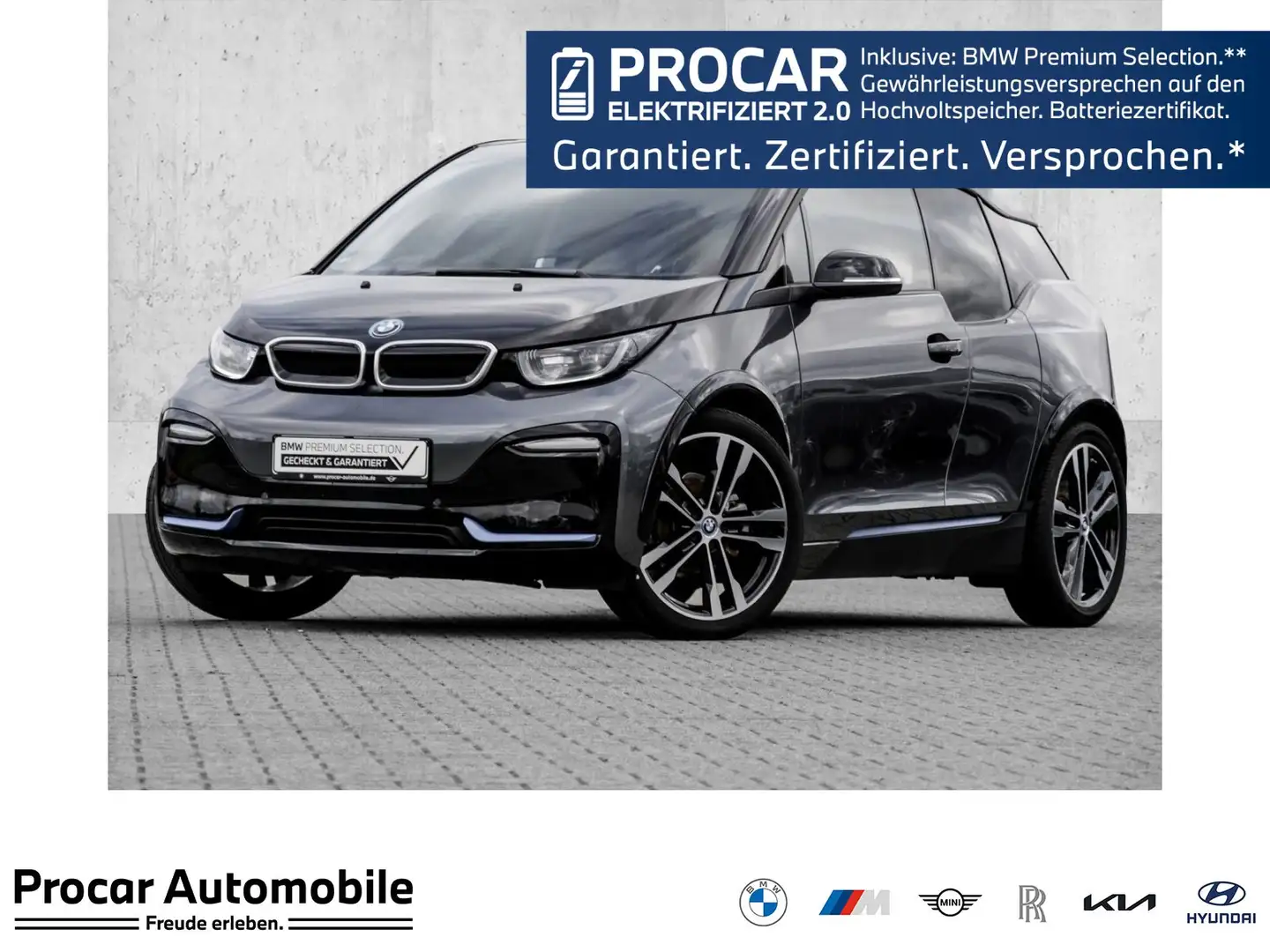 BMW i3 s 120Ah+NAVI+KAMERA+SHZ+PDC Gris - 1