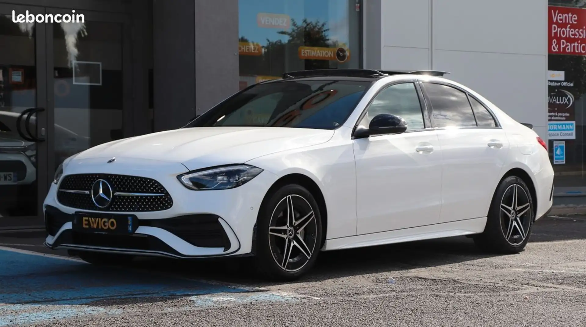 Mercedes-Benz C 300 berline 300e hybrid amg-line bva toit ouvrant Blanco - 1