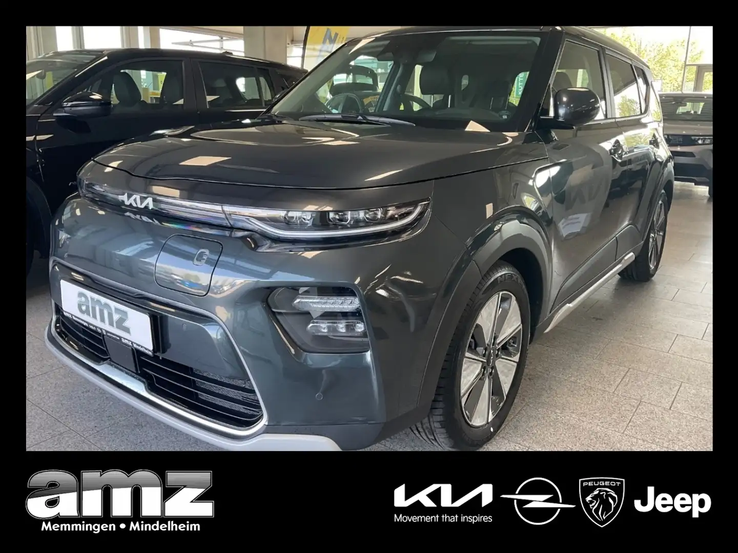 Kia Soul e- 64kWh Inspiration Voll*Glasdach*4xSHZ Šedá - 1