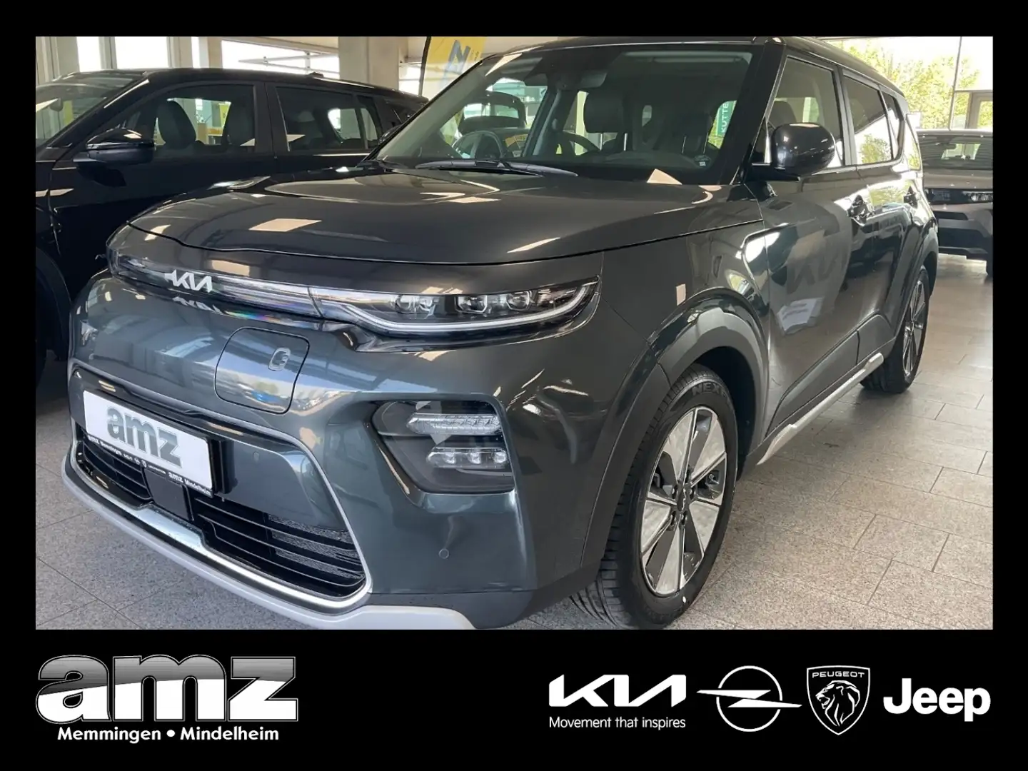 Kia Soul e- (64kWh) Inspiration *Voll*Glasdach*4xSHZ Szürke - 1