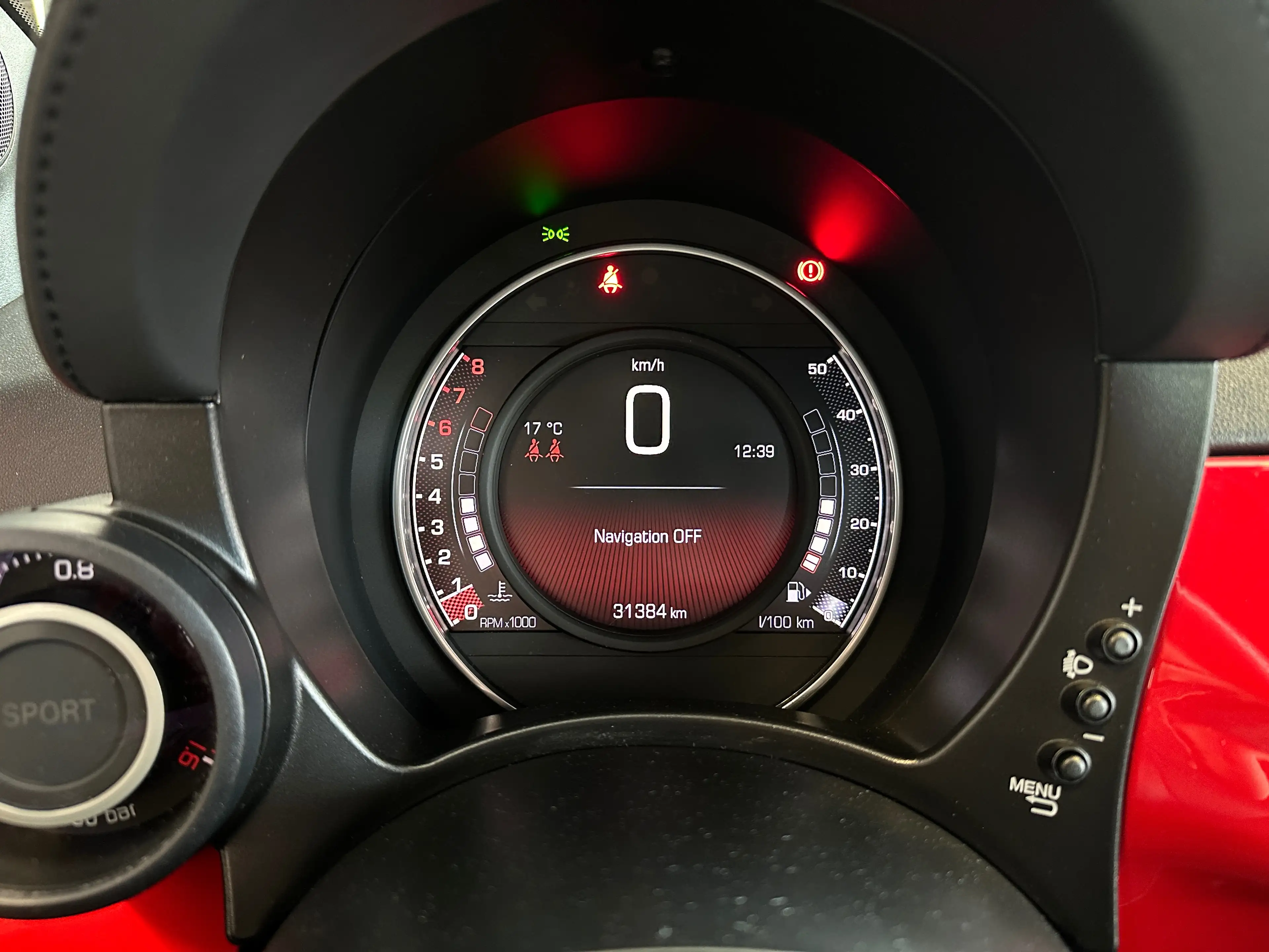 Abarth 500 595 Basis Alu Scheckheft Estetico Rosso — photo 10