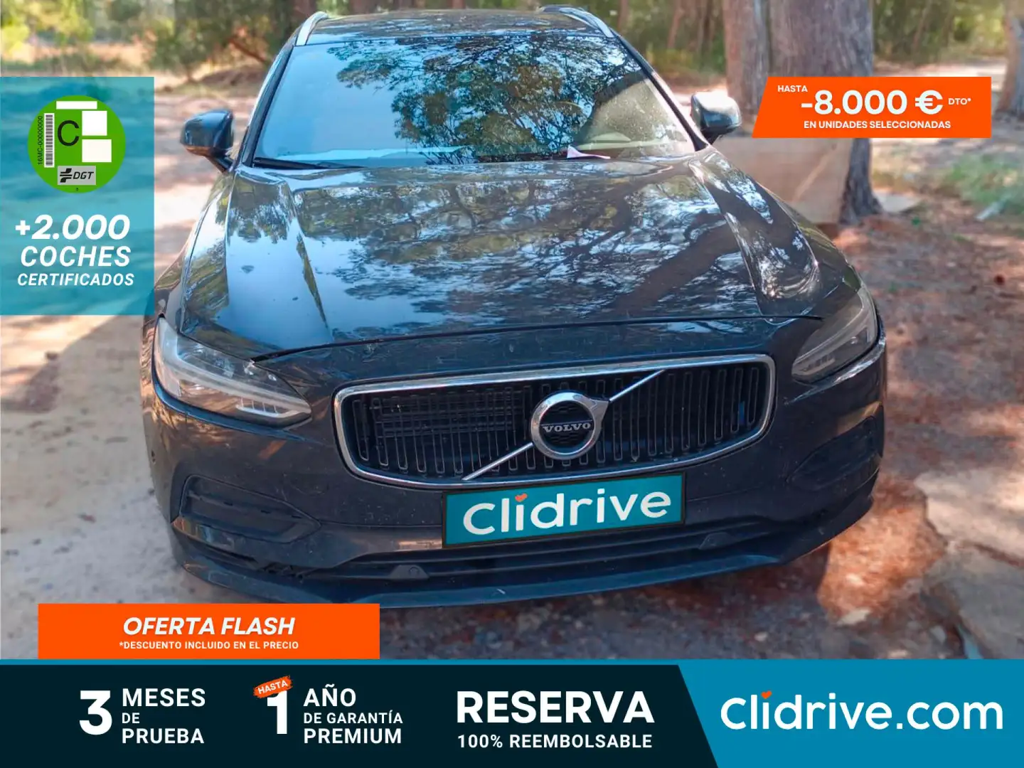 Volvo V90 D3 Inscription Aut. 150 Gris - 1