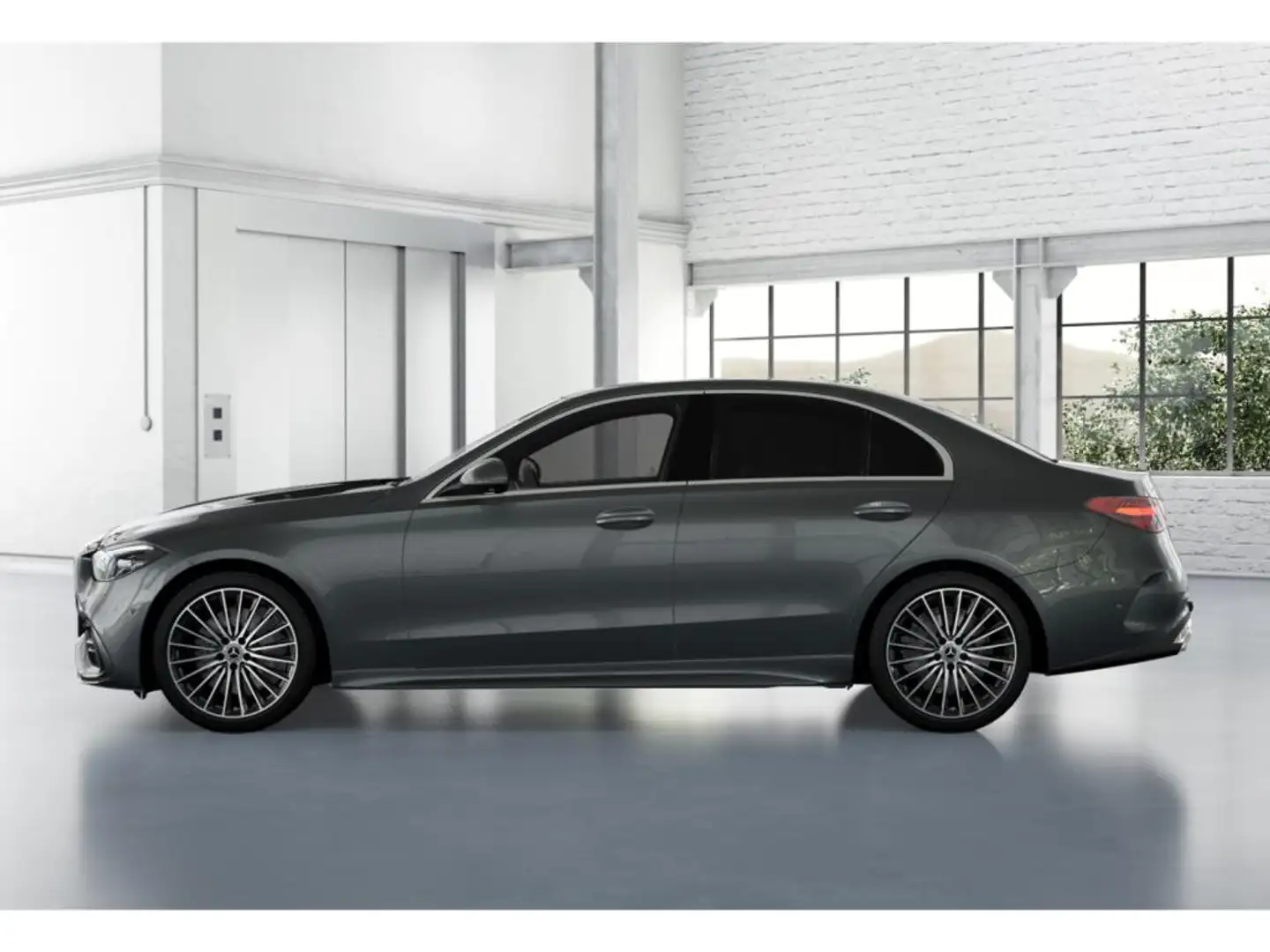 Mercedes-Benz C 200 d LED MBUX AMG AHK 360 Cam Totw Ambiente Szary - 2