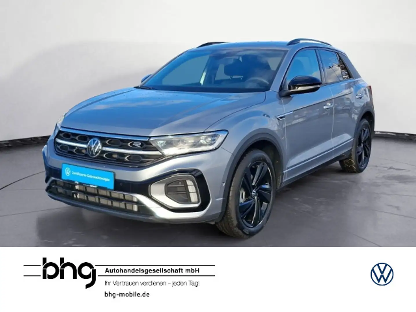 Volkswagen T-Roc 1.5 TSI R-Line AHK Kamera Matrix Navi Keyl Silber - 1