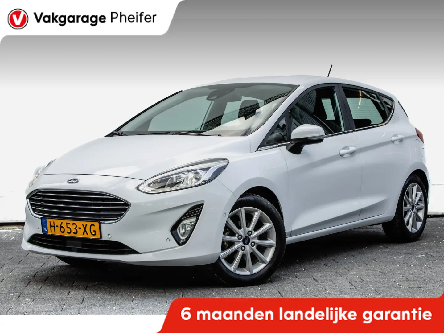 Ford Fiesta 1.0 EcoBoost Titanium Trekhaak/ Led/ Carplay/ Navi Bianco - 1