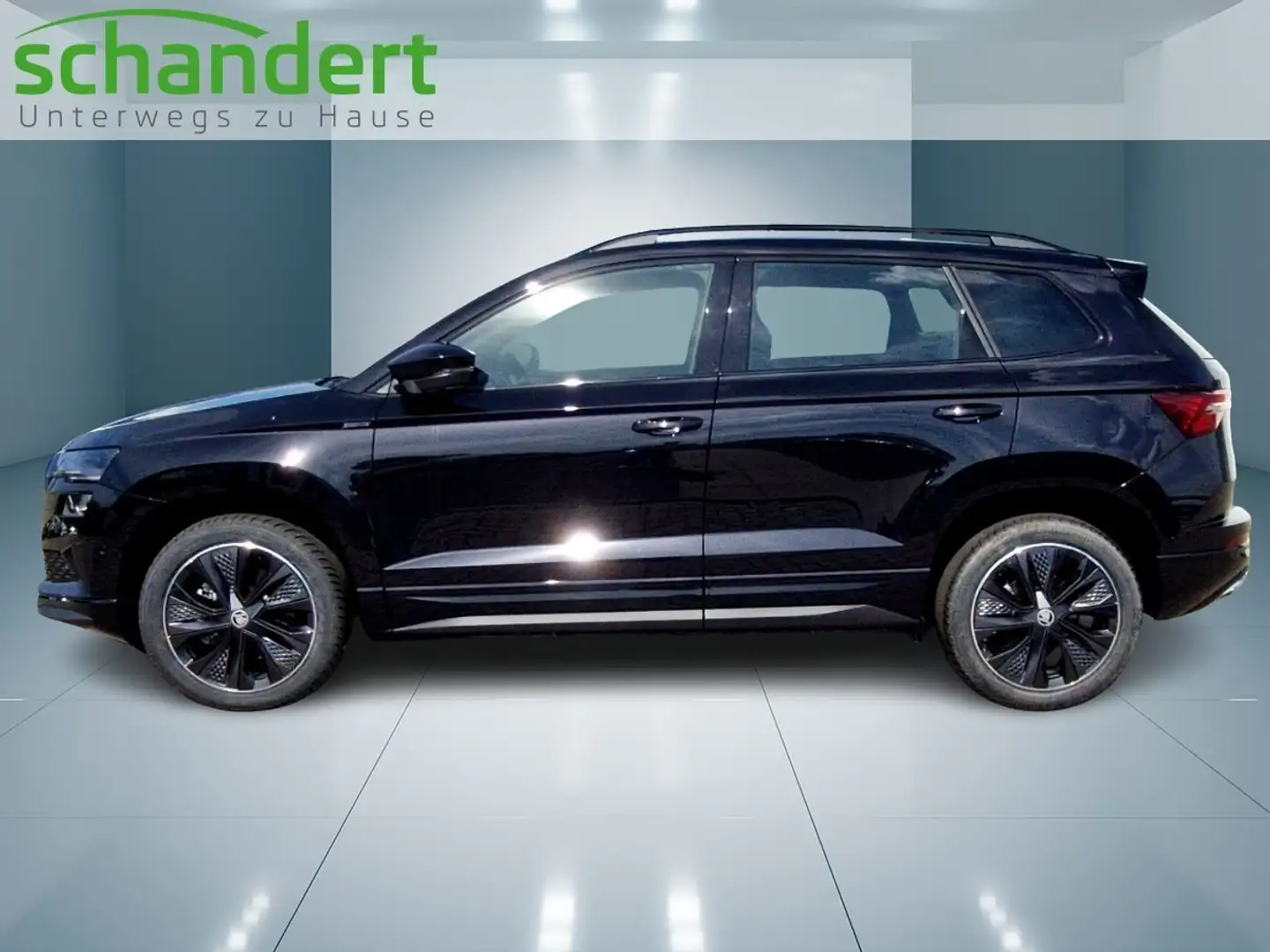 Skoda Karoq 2.0 TDI Sportline DSG Matrix Navi PLA Klimaa Schwarz - 2
