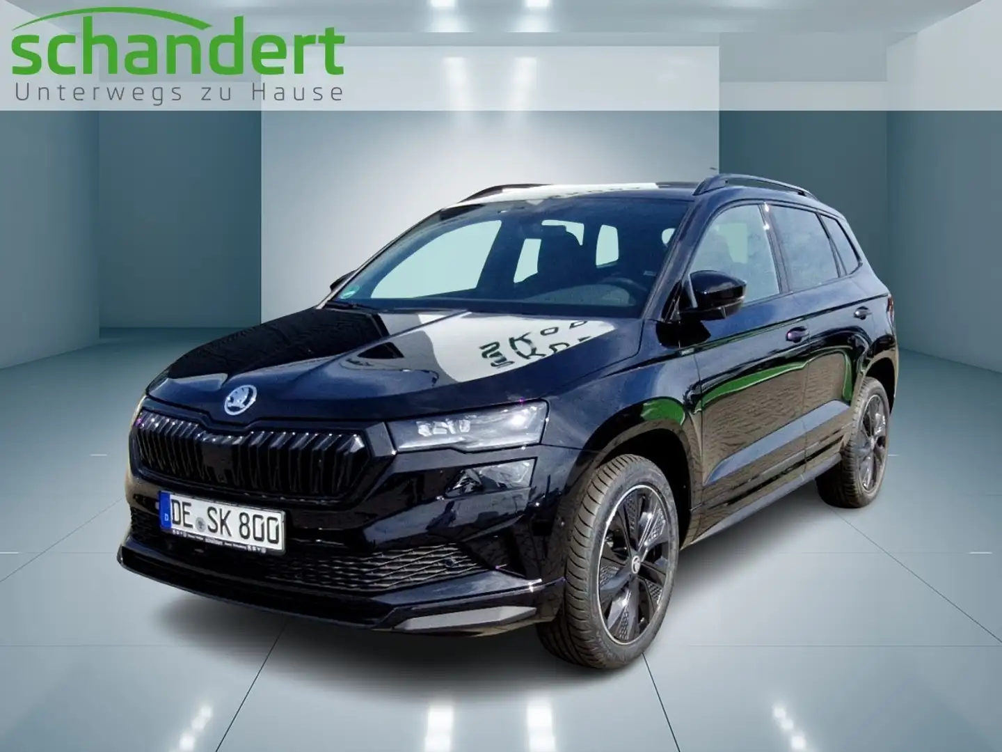 Skoda Karoq 2.0 TDI Sportline DSG Matrix Navi PLA Klimaa Schwarz - 1