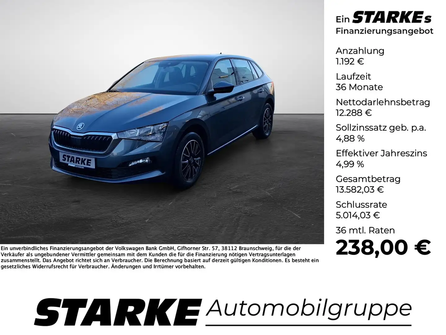 Skoda Scala 1.0 TSI Cool Plus Grau - 1