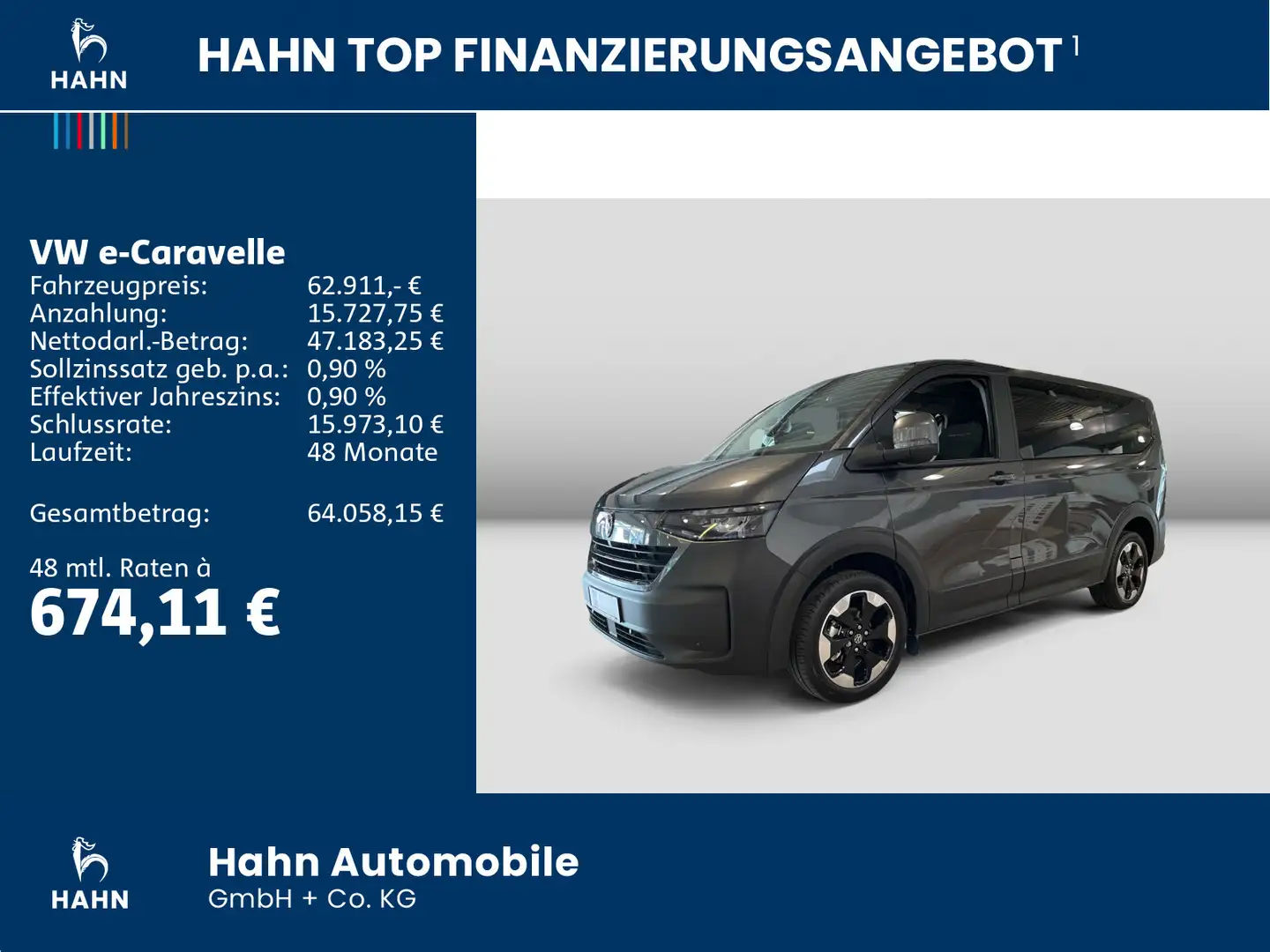 Volkswagen T7 e-Caravelle  PanAmericana 160 kW NAVI 8 Sitze Grijs - 2