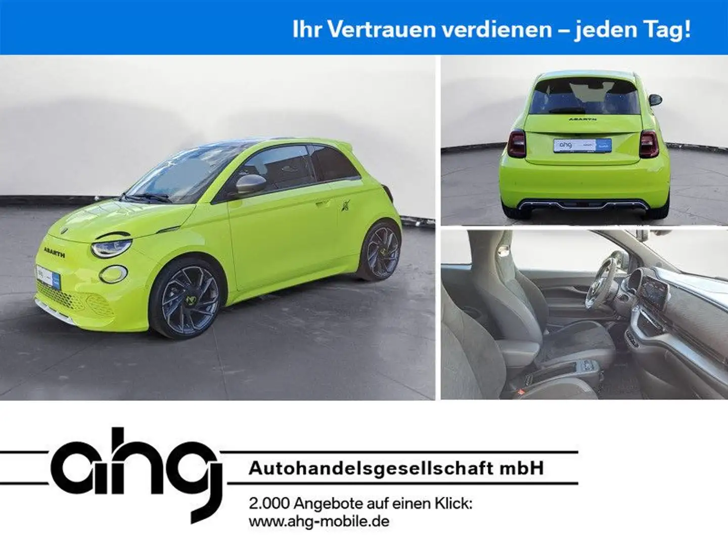 Abarth 500 e Turismo *LED*PDC*SHZ*DAB*Navi*Glasdach* Jaune - 1