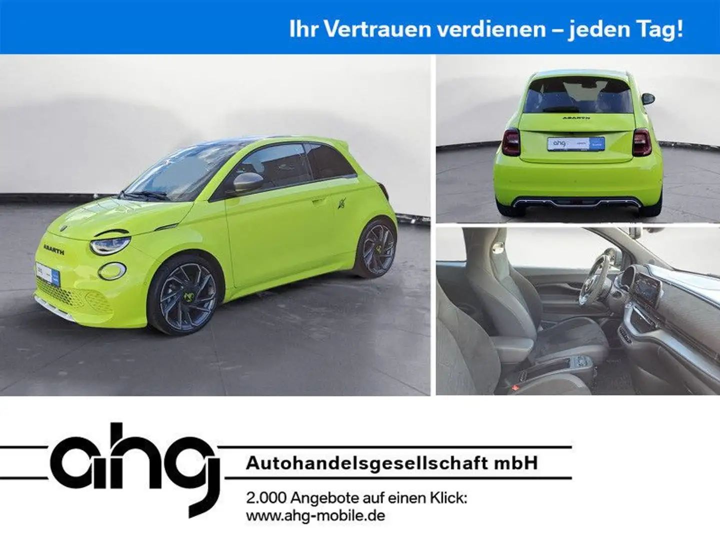 Abarth 500 e Turismo *LED*PDC*SHZ*DAB*Navi*Glasdach* Gelb - 1