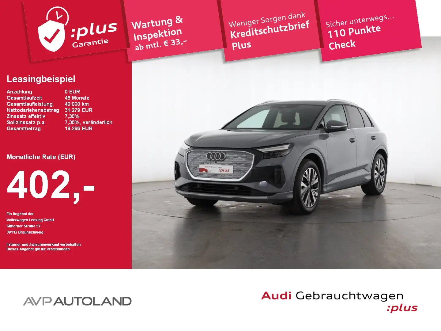 Audi Q4 e-tron Q4 40 e-tron | MMI NAVI PLUS | LED | SITZH. | Grau - 1
