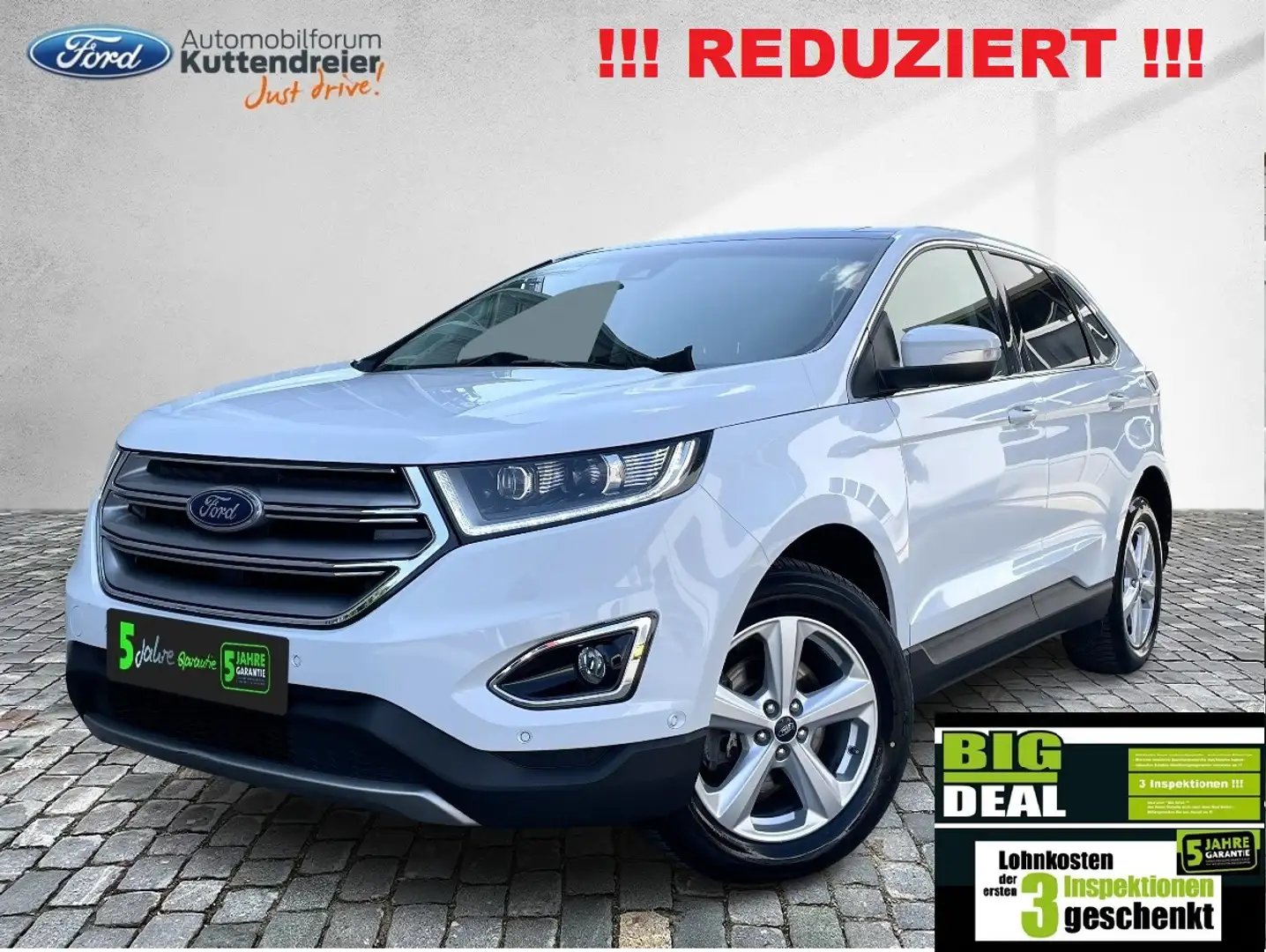 Ford Edge Titanium Navi Kamera Glasdach Voll-LED Weiß - 1