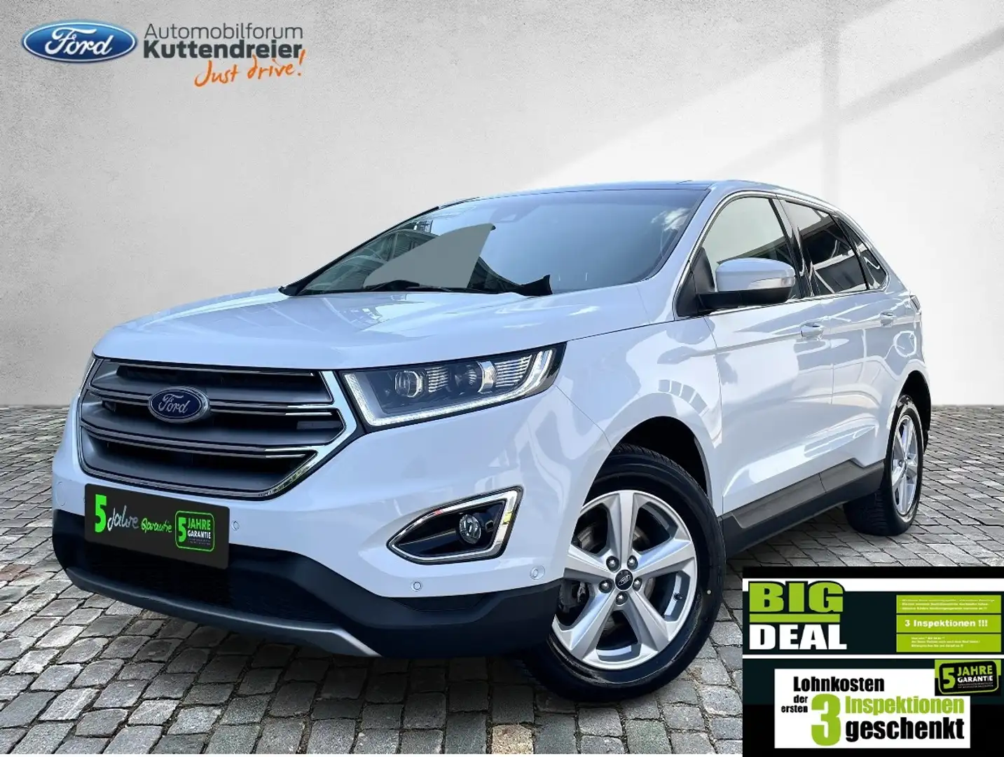 Ford Edge Titanium Navi Kamera Glasdach Voll-LED Weiß - 1