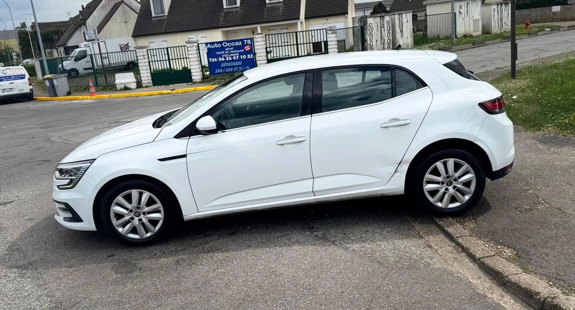 Renault Megane 1.3 TCe 140CV BVA7 Business 10000HT ENTRETIEN A JO Blanc - 2