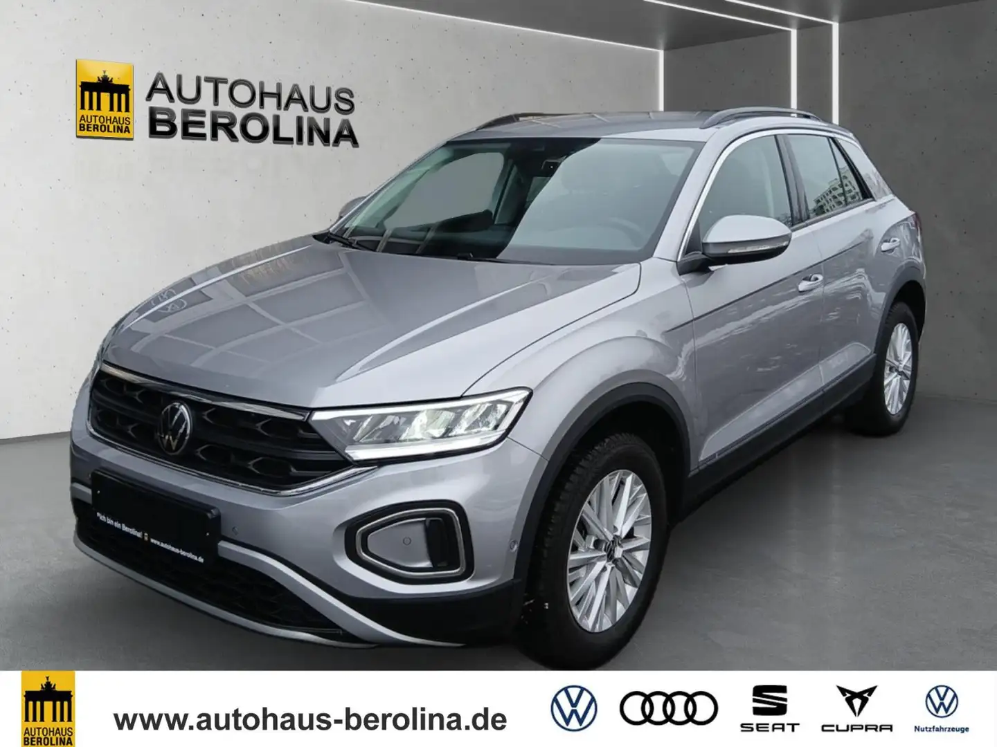 Volkswagen T-Roc 1.0 TSI Life *StdHz*AHK*R-CAM*Digi.C-Pro* Silber - 2