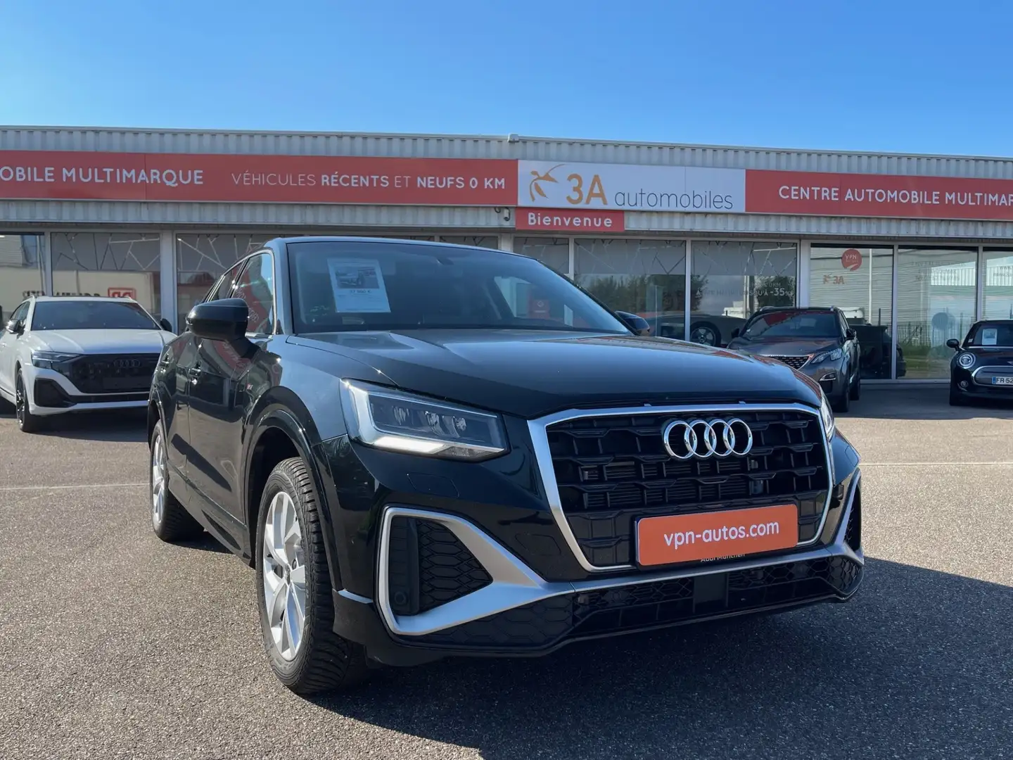 Audi Q2 35 TFSI 150 S tronic 7 S line+GPS+CAMERA+MATRIX LED+CLIM BIZONE +S.CHAUFF+HAYON ELEC+OPTS Schwarz - 2