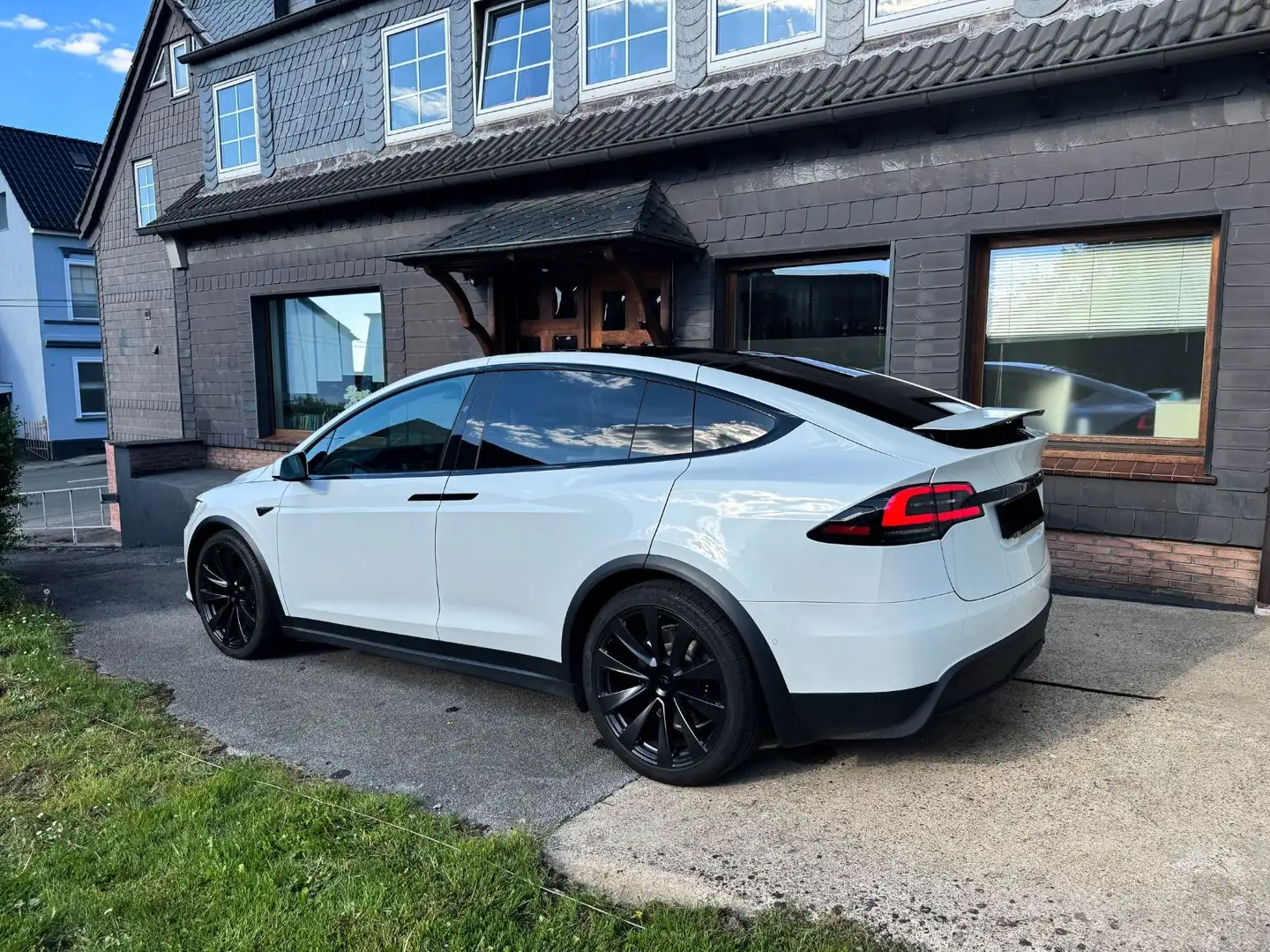 Tesla Model X PLAID FSD White Interior YOKE AHK 20 Blanc - 2