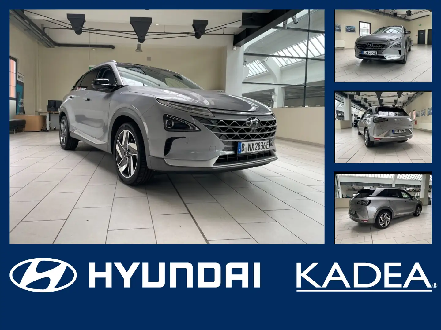 Hyundai NEXO Prime Vollausstattung ACC+LED+Navi+SD+SHZ Silber - 1