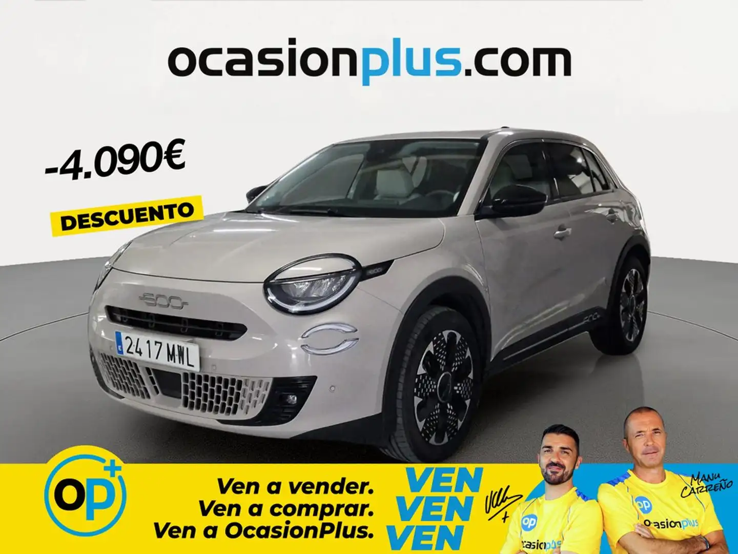 Fiat 600 1.2 MHEV La prima DDCT 74kW Beige - 1