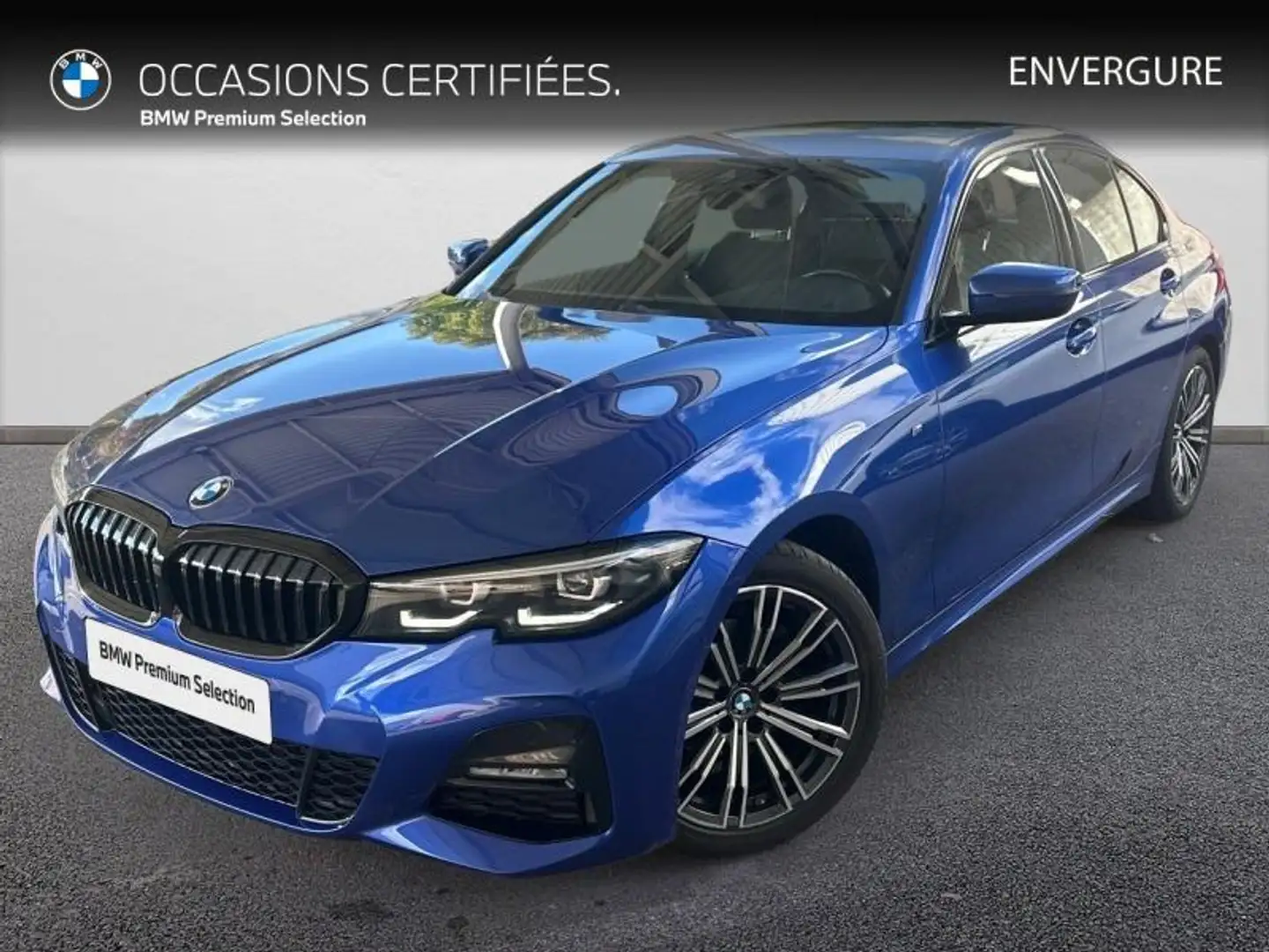 BMW 318 318dA MH 150ch M Sport Bleu - 1