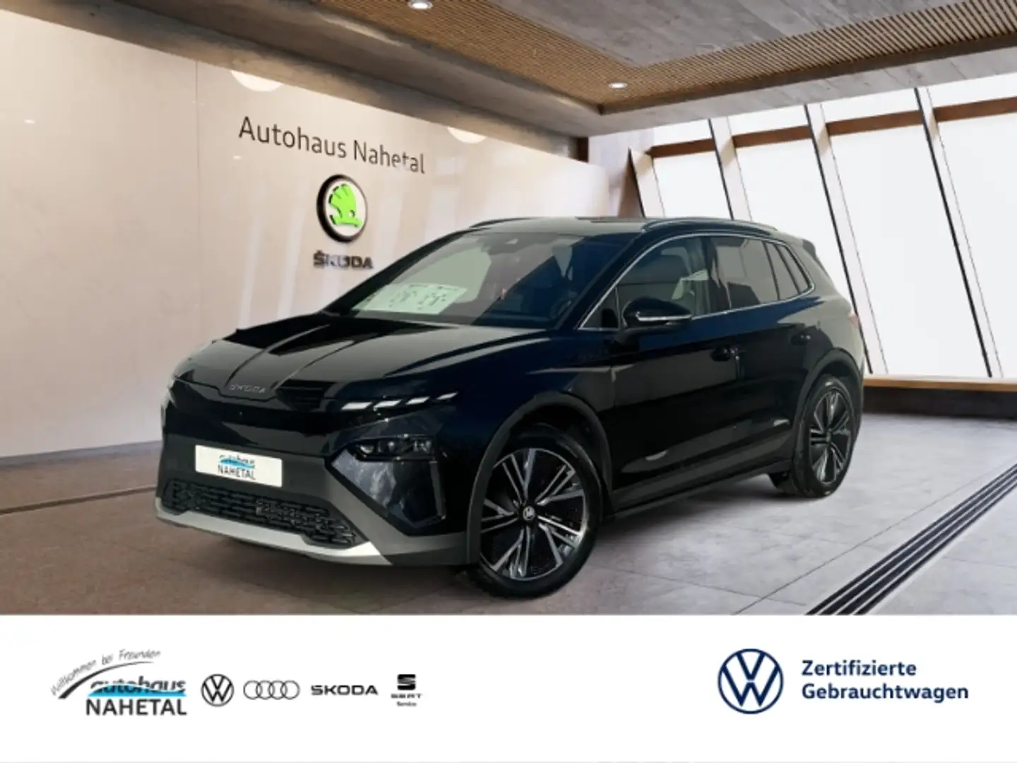 Skoda Elroq 85 MATRIX NAVI HUD CANTON AHK KAMERA PDC SHZ Schwarz - 1