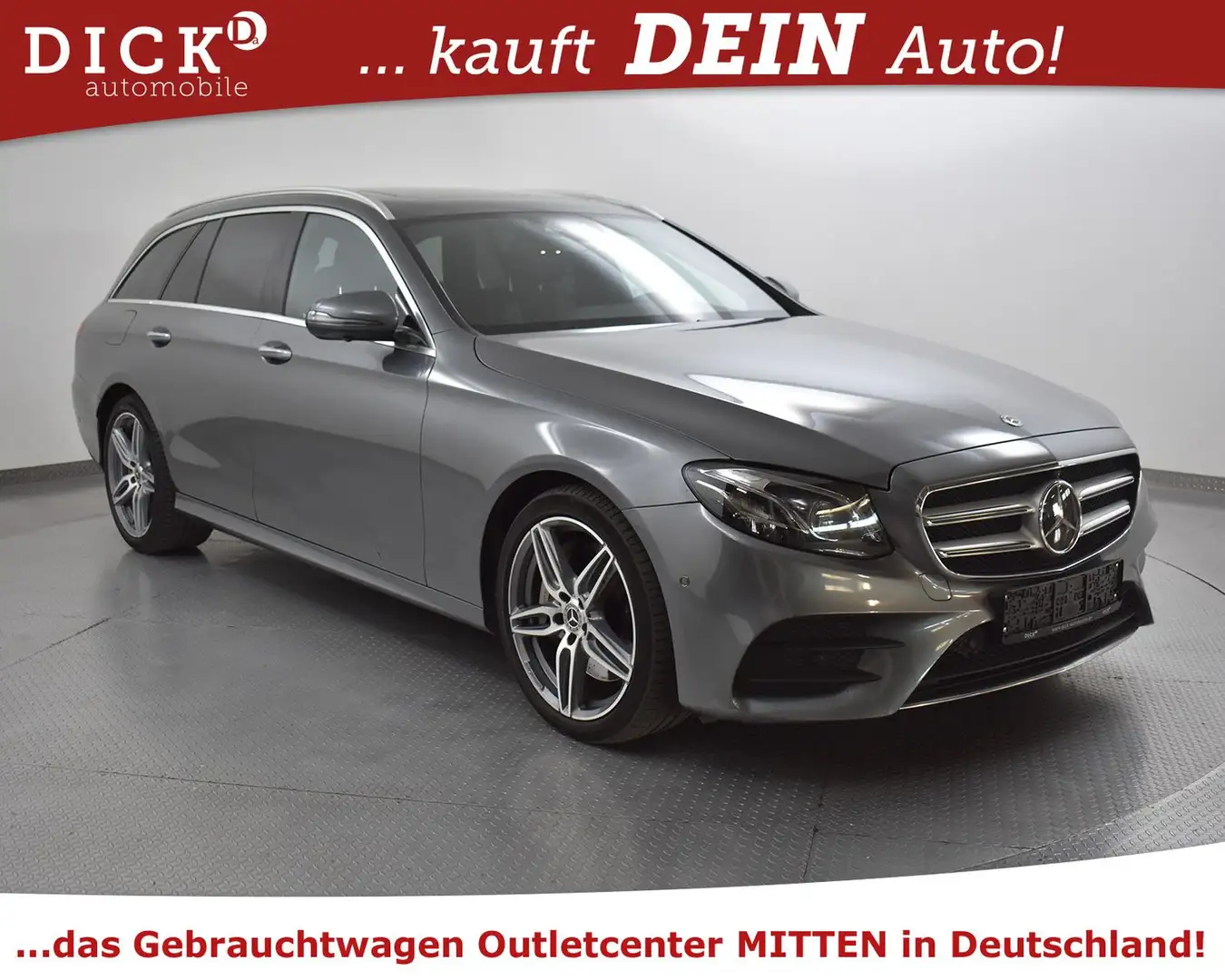 Mercedes-Benz E 400 E400CGI T 4M AMG Line WIDES+MULTIB+STHZ+BURM+360 Grau - 1