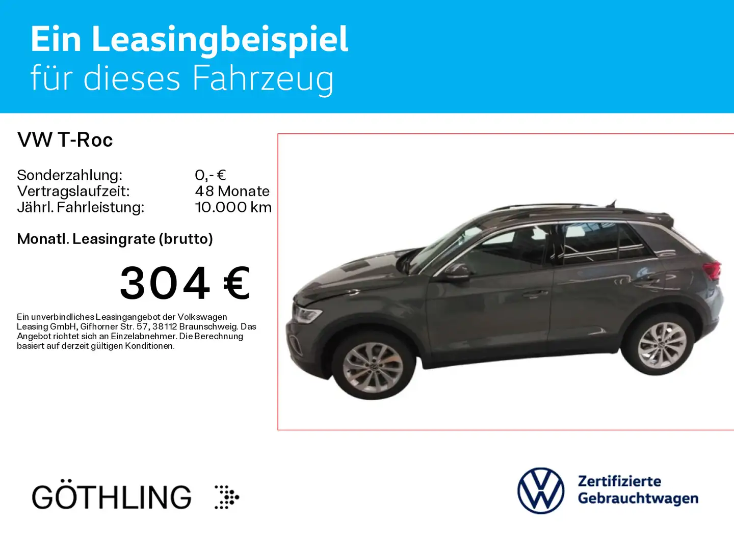 Volkswagen T-Roc T-ROC Life 1.5 TSI*NAVI*KAM*SHZ*LED*Virtual*ASG* Gris - 2