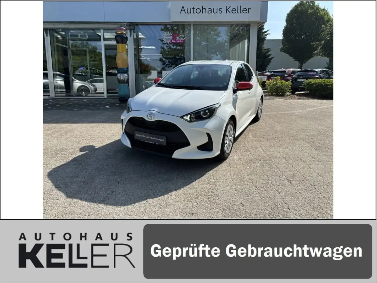 Toyota Yaris 1.0 VVT-i Wit - 1
