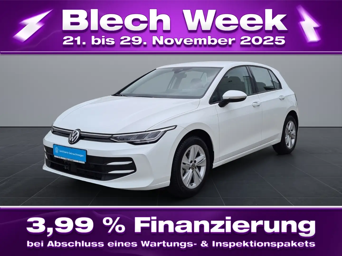 Volkswagen Golf 1.5 TSI Life+NAVI+LED+KAMERA+SHZ+PDC+APPCONN+ Weiß - 1